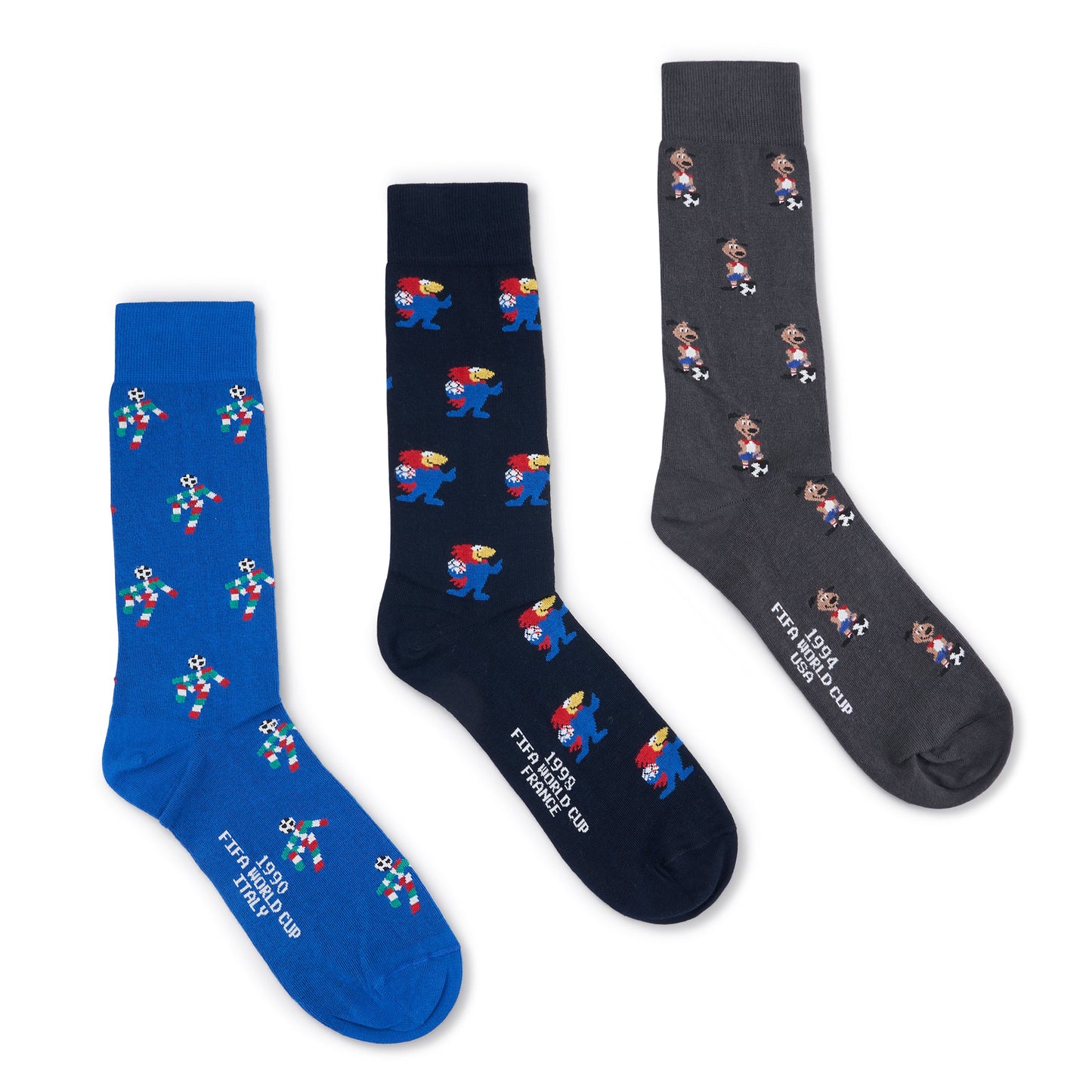 Coffret Chaussettes FIFA Classique Coupe du Monde 1990-1994-1998