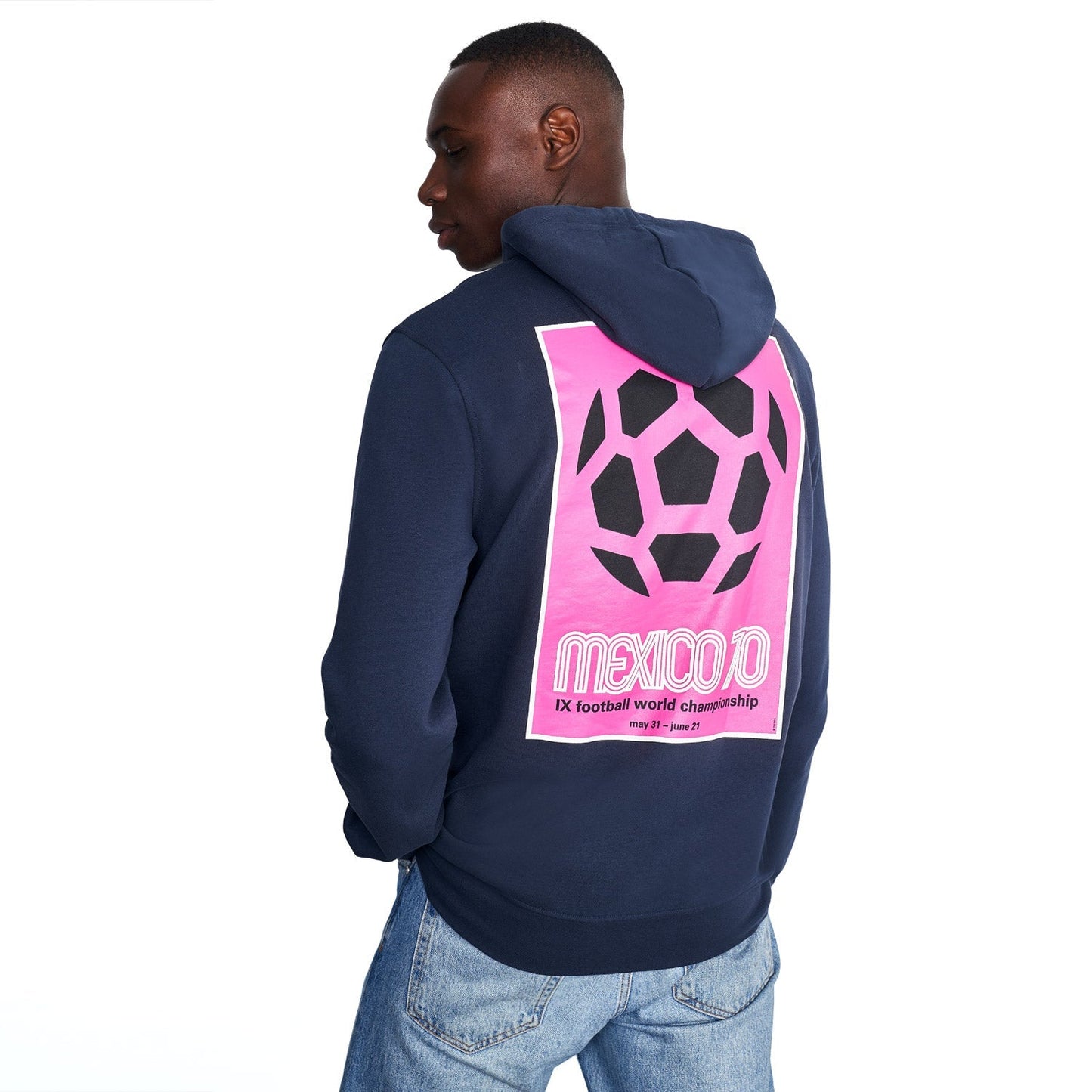 Veste à Capuche FIFA Classique Mexique '70 Bleu Marine - hommes