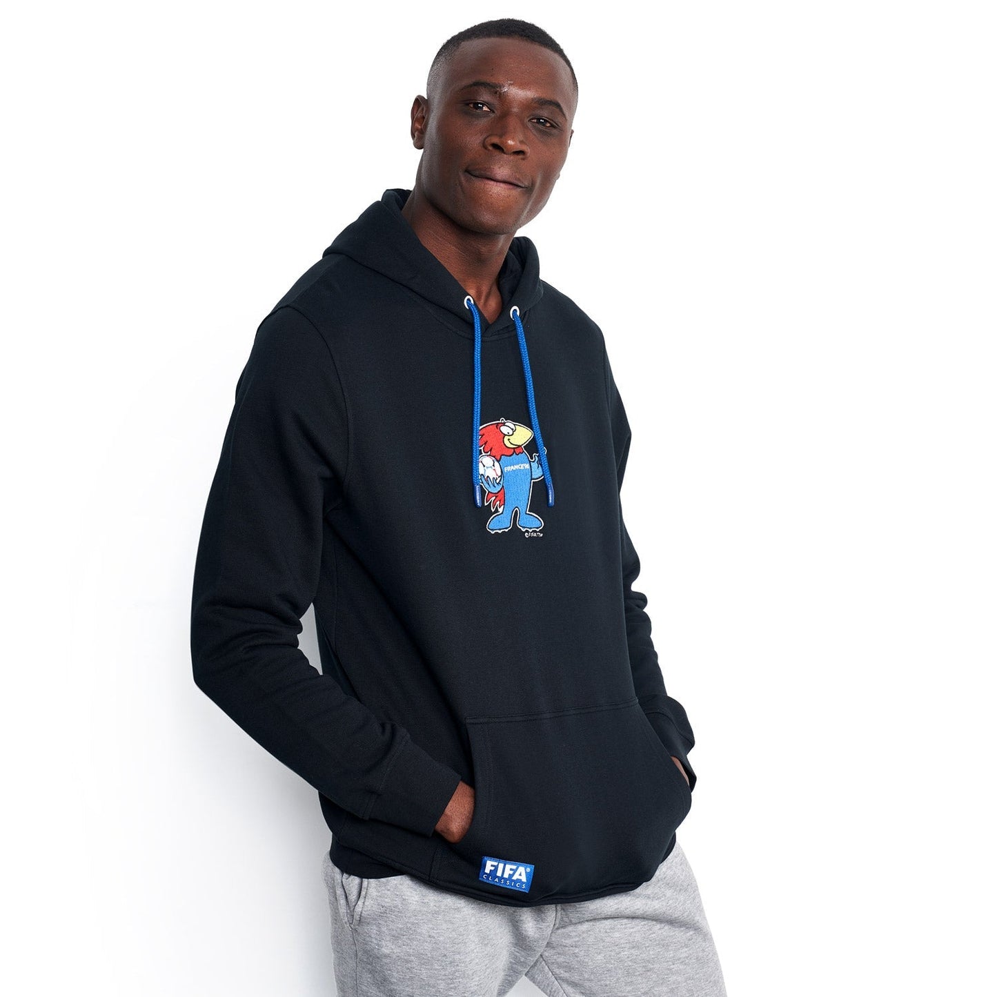 Veste à Capuche FIFA Classique France 98' Noir - hommes