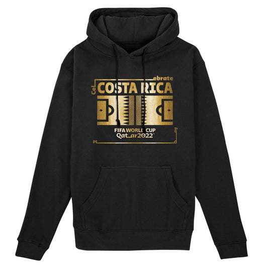 2022 World Cup Futbol Nation Hoodie Costa Rica - Black