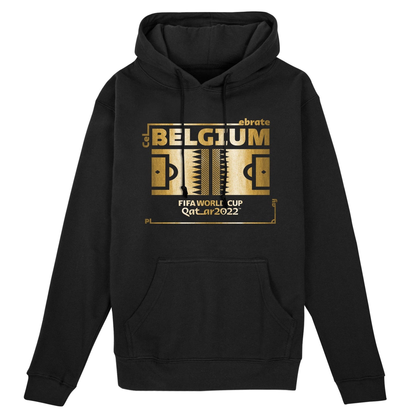 2022 World Cup Futbol Nation Hoodie Belgium - Black