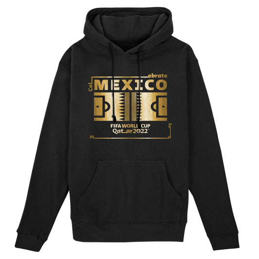 2022 World Cup Futbol Nation Hoodie Mexico - Black