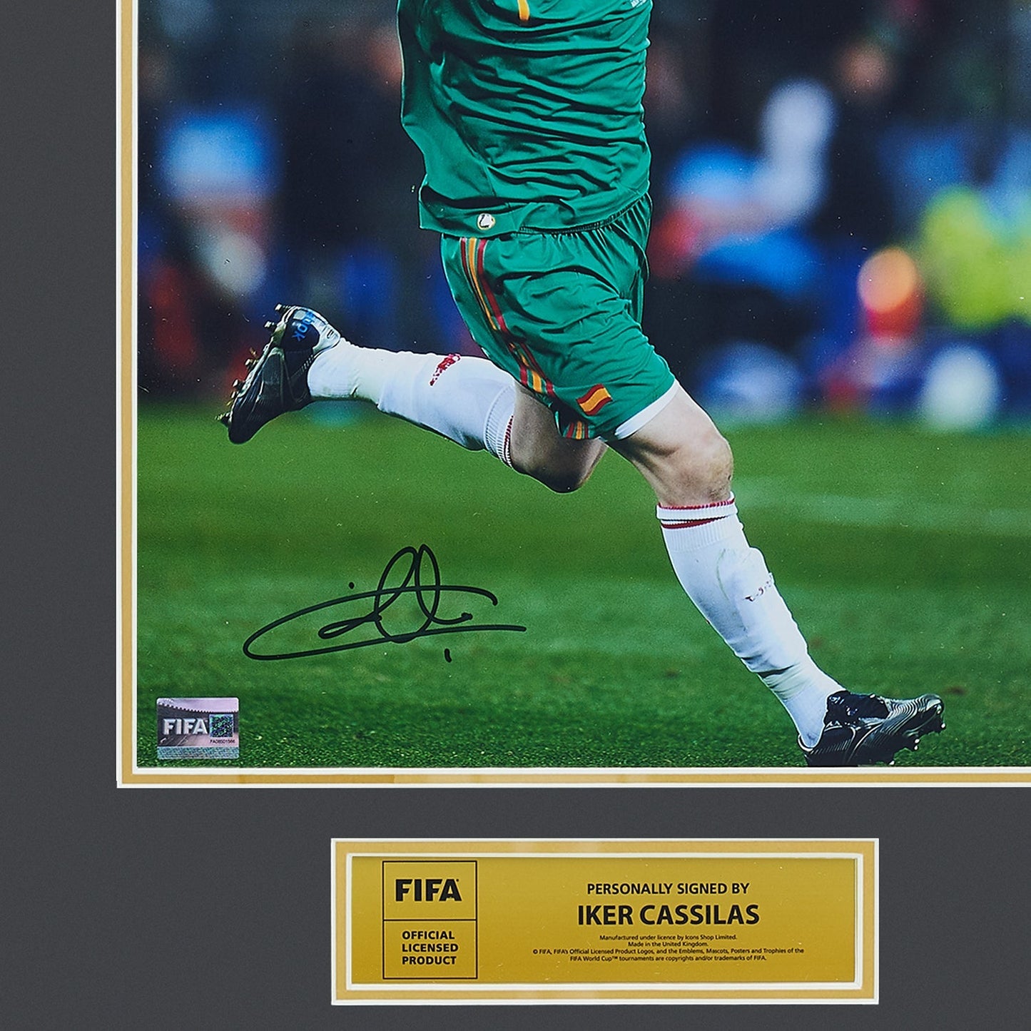 Iker Casillas Official Signed And Framed Photo: FIFA World Cup 2010 Final Vs Netherlands