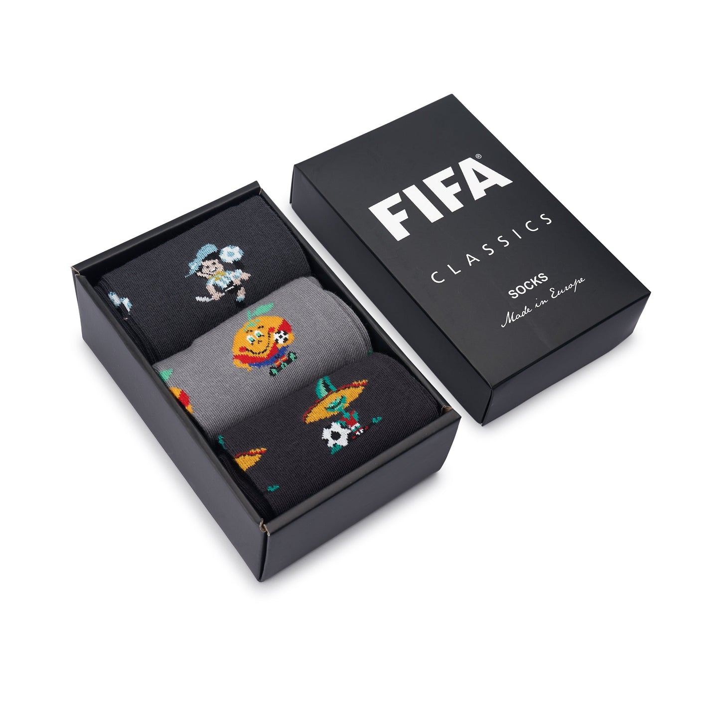 Coffret Chaussettes FIFA Classique Coupe du Monde 1978-1982-1986