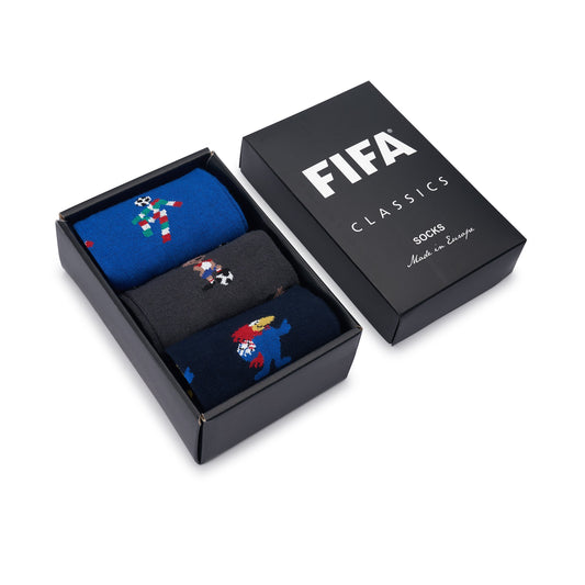 Coffret Chaussettes FIFA Classique Coupe du Monde 1990-1994-1998